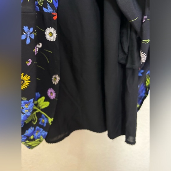 Maeve Anthropologie Lucinda 100% Silk Wildflower Floral Pocketed Swing D… - Picture 9 of 15